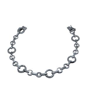 Bracelet 925 OTC and Cubic Zirconia Circles Size 7